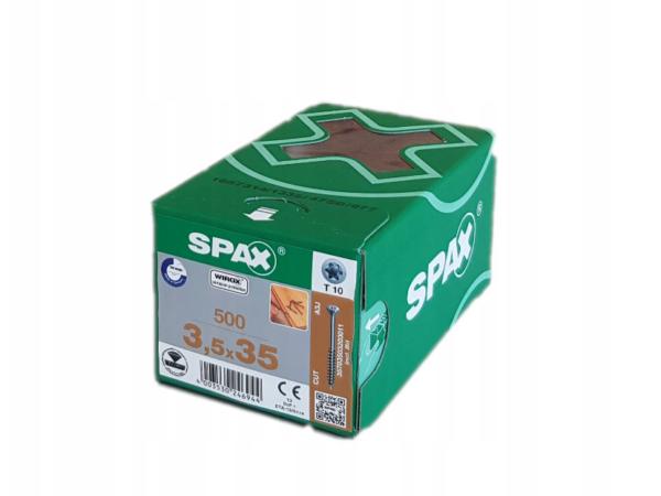 Wkręty do podłóg z litego drewna SPAX 3,5x35 TX Wirox 500szt.